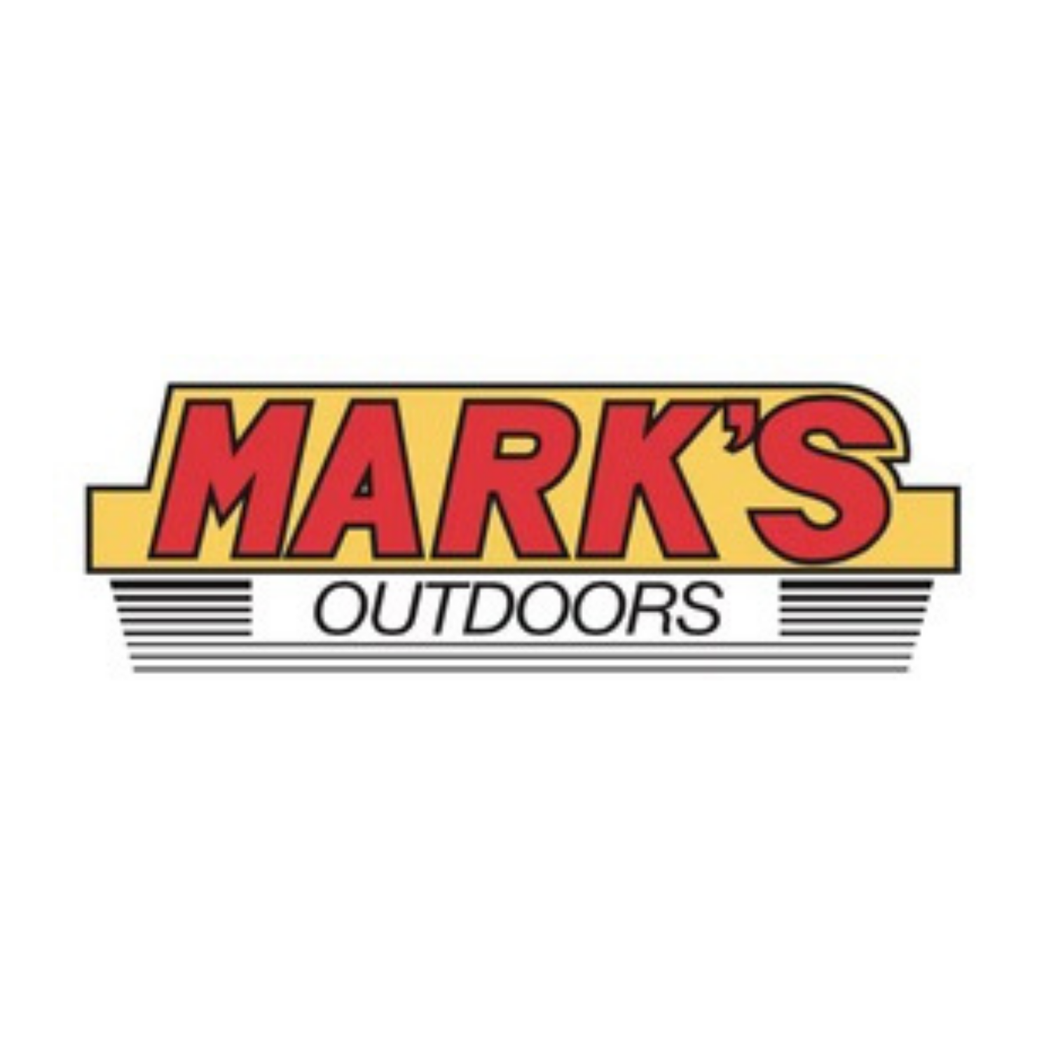 Logo representing the business, Mark's Outdoors.